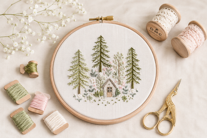Kit de broderie et canevas