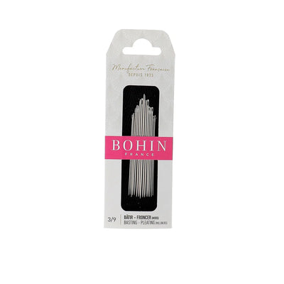 Aiguilles à bâtir et à froncer (mode) - Assortiment N°3 à 9 - BOHIN
