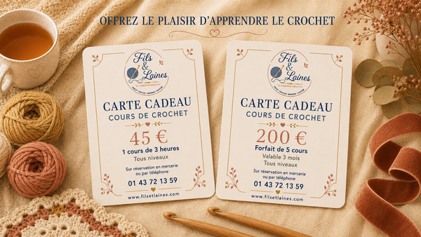 Carte Cadeau – Ateliers crochet
